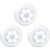 Luz LED inalámbrica con sensor de movimiento para armario, escaleras, pasillo, cocina, dormitorio (3 piezas) (carcasa blanca (luz blanca)) Opiniones
